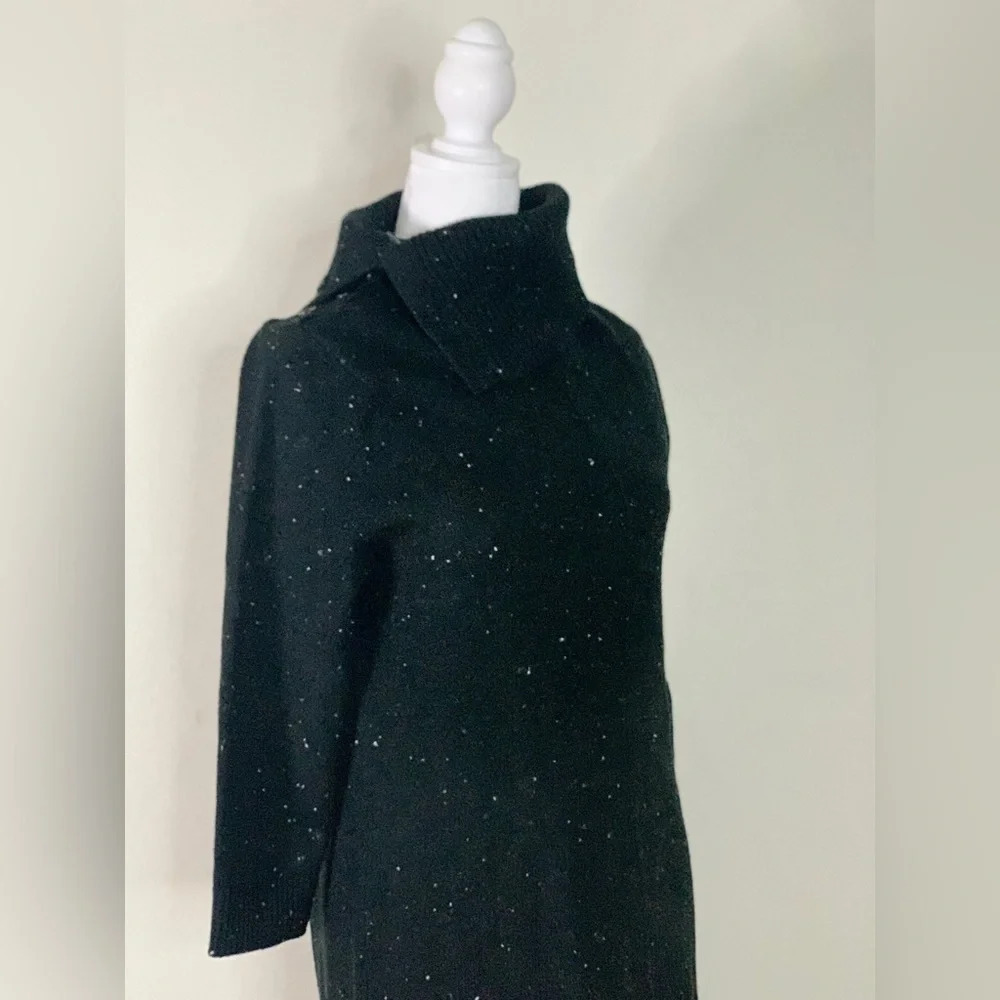Talbots Tweed Sweater dress Split Neck petite size LP - Picture 6 of 16